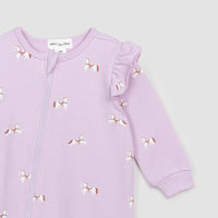 Thumbnail for MILES THE LABEL Filly Print on Orchid Ruffled Playsuit