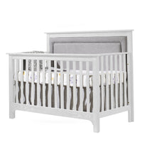 Thumbnail for NEST - Emerson 5-In-1 Convertible Crib With Upholstered Panel Fog