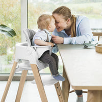 Thumbnail for STOKKE Steps HighChair (includes Legs, Seat and Babyset) - White With Natural Legs