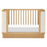 Thumbnail for BABYLETTO Bondi Boucle 4-in-1 Convertible Crib w/ Toddler Bed Kit - Honey/Ivory Boucle
