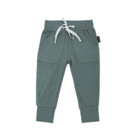 Thumbnail for BELAN J Drawstring Harem Pants - Leafy Green