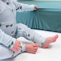 Thumbnail for BELAN J Footless Sleeper with Fold-Over Cuffs - Green Jeep