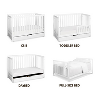 Thumbnail for CARTERS by DAVINCI Colby 4-in-1 Convertible Crib w/ Trundle Drawer