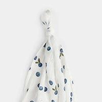 Thumbnail for FIRSTS Blueberry Print Muslin Swaddle