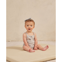 Thumbnail for QUINCY MAE Terry Cinch Romper - Polka Dot