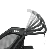 Thumbnail for THULE Chariot Sport 1-Seat Multisport Bike Trailer - Black