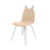 Thumbnail for OEUF Rabbit Play Chair (Set of 2) - White/Birch