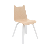 Thumbnail for OEUF Bear Play Chair (Set of 2) - White/Birch