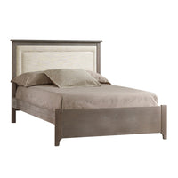 Thumbnail for NEST - Emerson Double Bed 54 With Low Profile Footboard, Rails & Upholstered Panel Talc