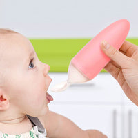 Thumbnail for BOON Squirt Baby Food Dispensing Spoon - Light Pink