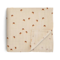 Thumbnail for MUSHIES Muslin Swaddle Blanket Organic Cotton - Butterflies