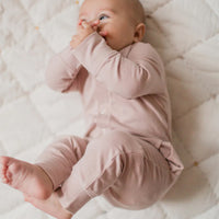 Thumbnail for PEHR Organic Cotton Essential Romper - Pale Pink