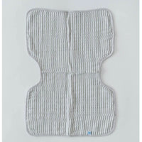 Thumbnail for LITTLE UNICORN Cotton Muslin Burp Cloth - Grey Stripe