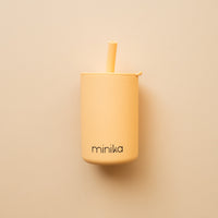 Thumbnail for MINIKA Straw Cup With Lid - Sunset