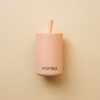 Thumbnail for MINIKA Straw Cup With Lid - Blush