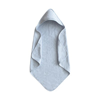 Thumbnail for MUSHIE Organic Cotton Baby Hooded Towel - Baby Blue