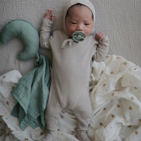 Thumbnail for MUSHIES Muslin Swaddle Blanket Organic Cotton - Sparrow