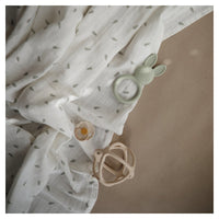 Thumbnail for MUSHIES Muslin Swaddle Blanket Organic Cotton - Leaves