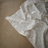 Thumbnail for MUSHIES Muslin Swaddle Blanket Organic Cotton - Leaves