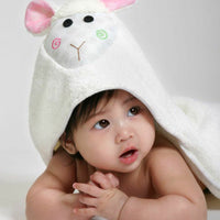 Thumbnail for ZOOCCHINI Baby Snow Terry Hooded Bath Towel (0-18M) - Lola Lamb
