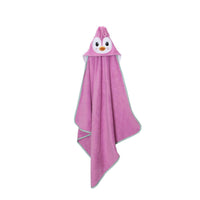 Thumbnail for ZOOCCHINI Baby Snow Terry Hooded Bath Towel Penny Penguin 0-18M