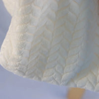 Thumbnail for JUDDLIES-Jacquard-Flannel-Blanket-Cream