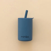 Thumbnail for MINIKA Straw Cup With Lid - Indigo