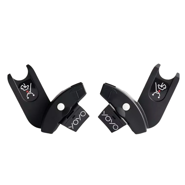 Stokke YOYO car seat adapters, an alternative to a seatless frame for carrying an infant car seat on a lightweight stroller