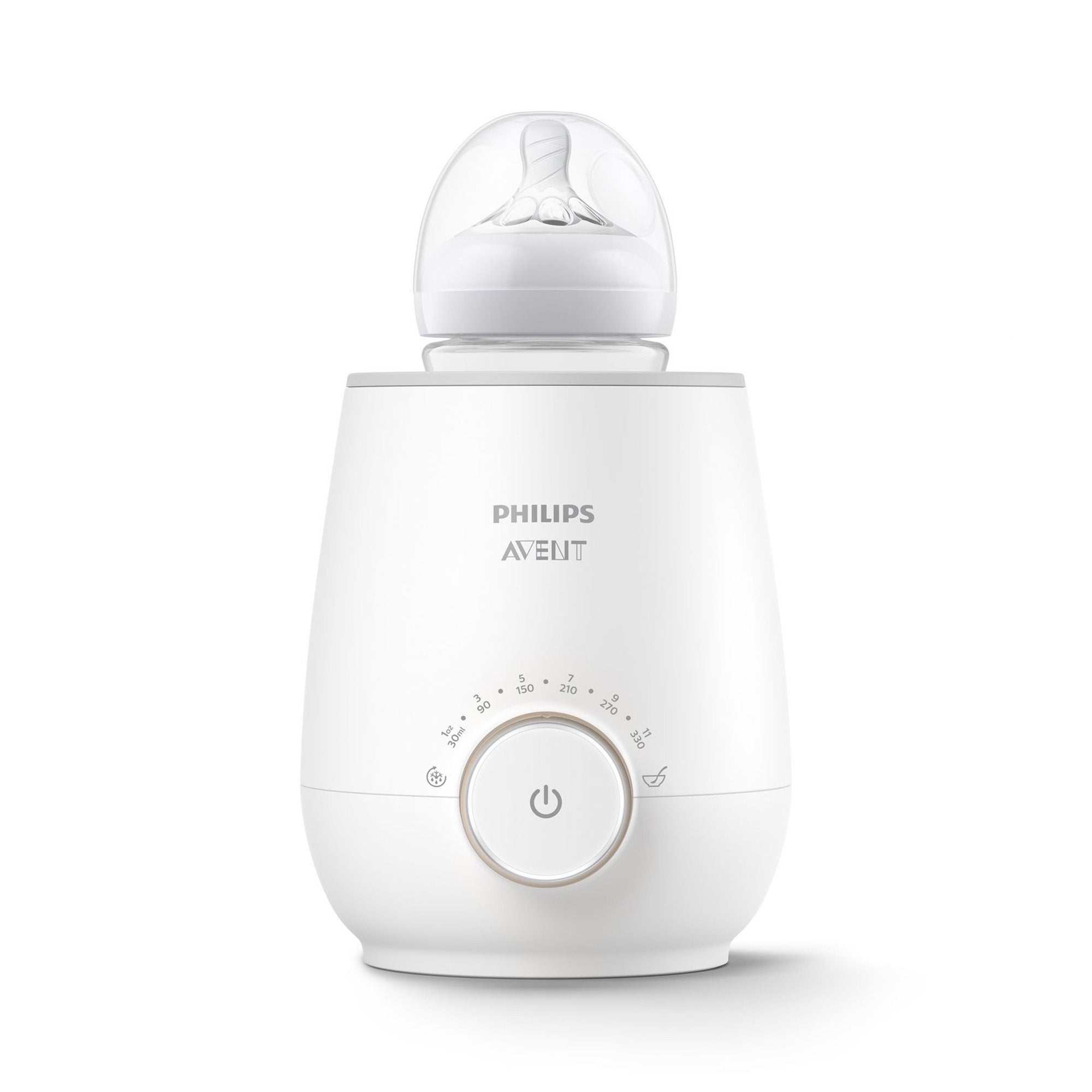 Image showing the Philips Avent Fast Baby Bottle Warmer, designed for quick and even warming of baby bottles.