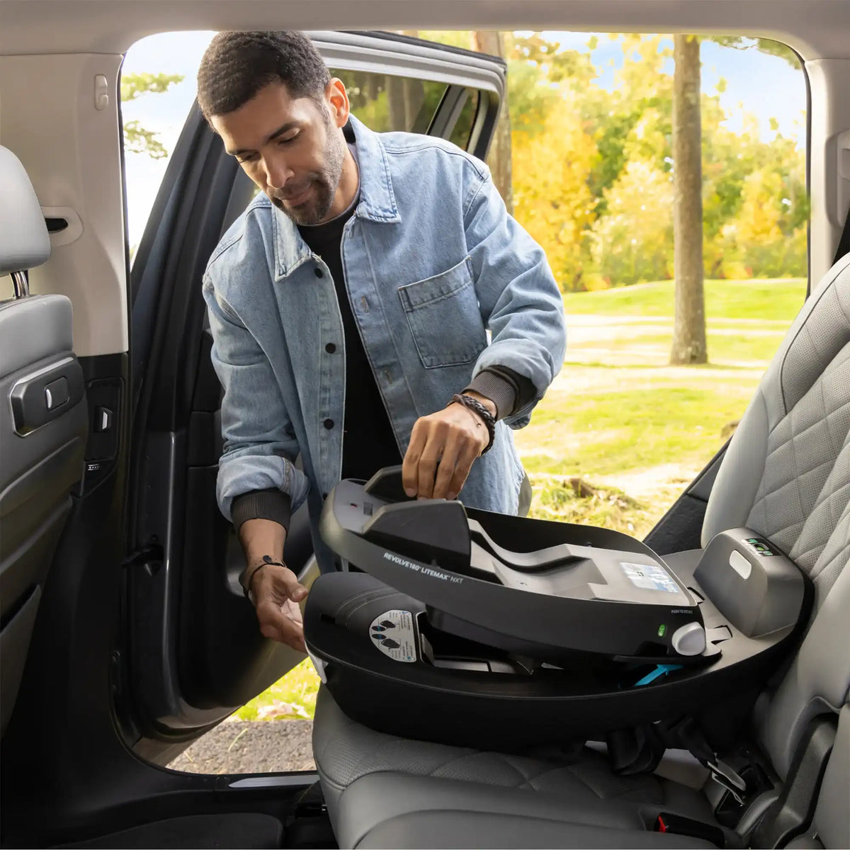 Siège auto rotatif pour bébé EVENFLO Revolve180 LiteMax - Gris cendré