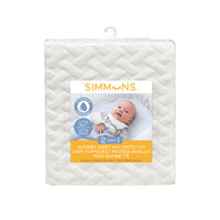 Thumbnail for SIMMONS 2-in-1 Bassinet Sheet and Protector - Ivory