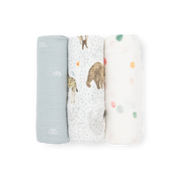 Thumbnail for LITTLE UNICORN Cotton Muslin Swaddle (3 Pack)