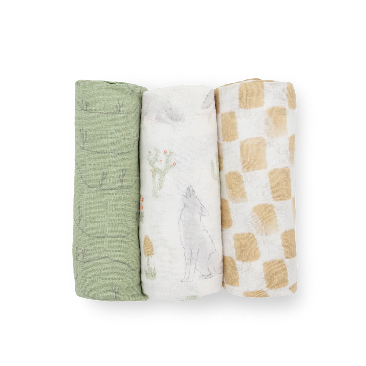 LITTLE UNICORN Cotton Muslin Swaddle (3 Pack)