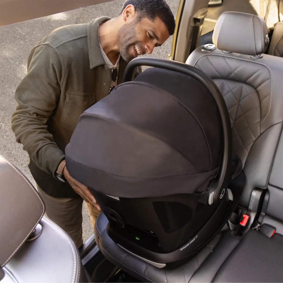 Siège auto rotatif pour bébé EVENFLO Revolve180 LiteMax - Gris cendré