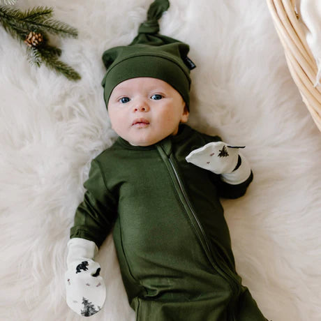 Chapeau noué BELAN J - Vert forêt