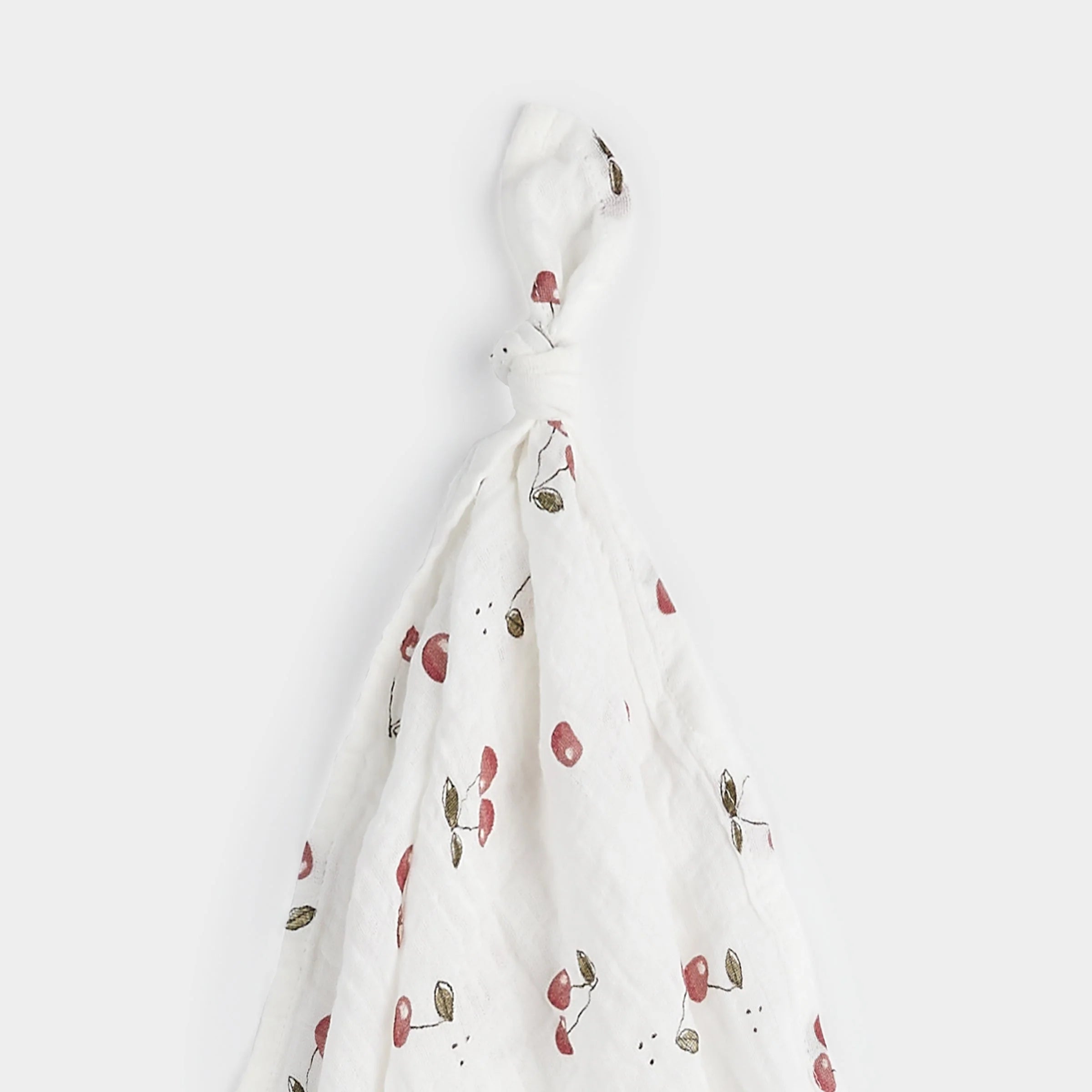 FIRSTS Cherry Print Muslin Swaddle