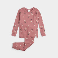 Thumbnail for FIRSTS Cherry Print on Jazzberry Ground Infant PJ Set