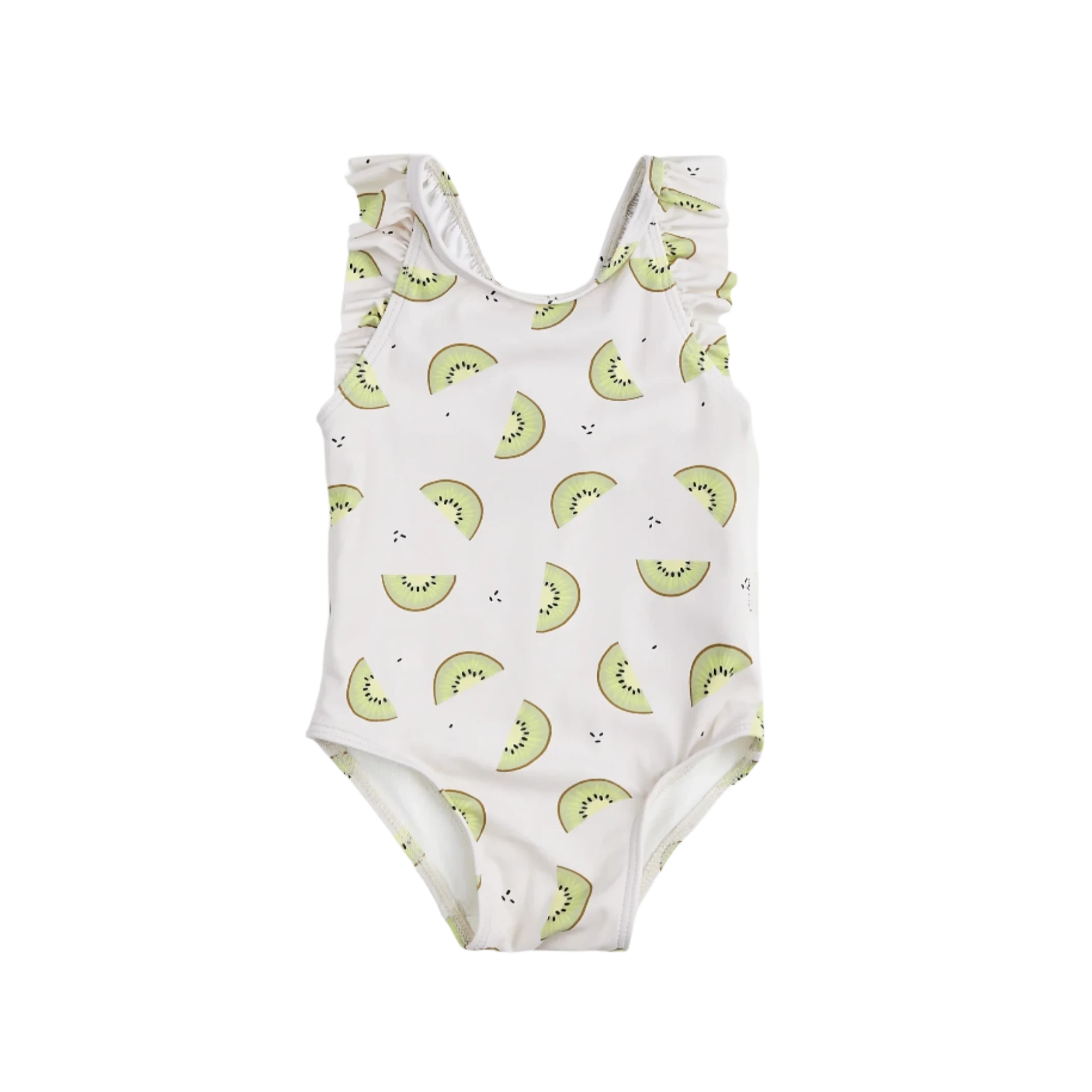 Maillot de bain une pièce crème imprimé kiwi PETIT LEM