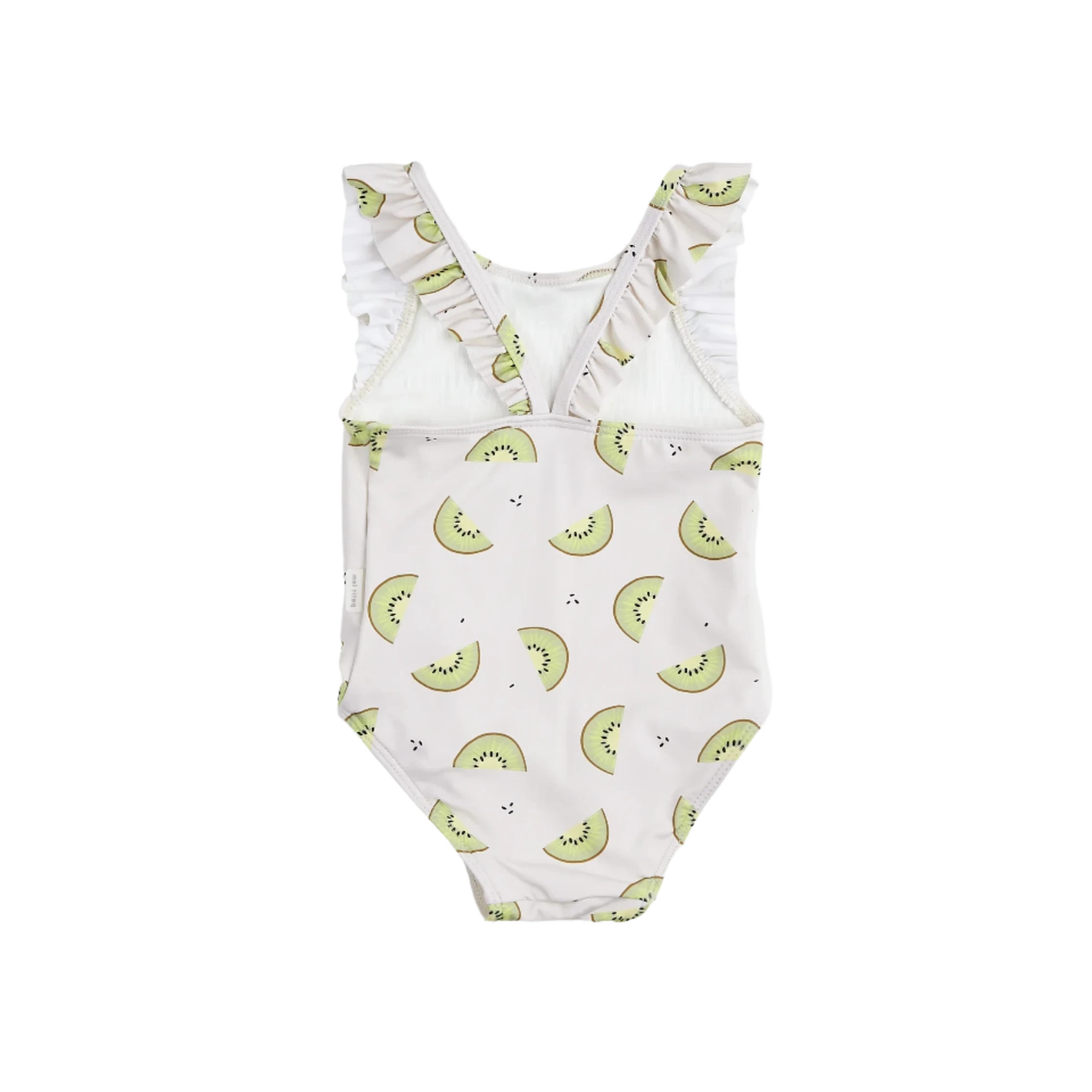 Maillot de bain une pièce crème imprimé kiwi PETIT LEM