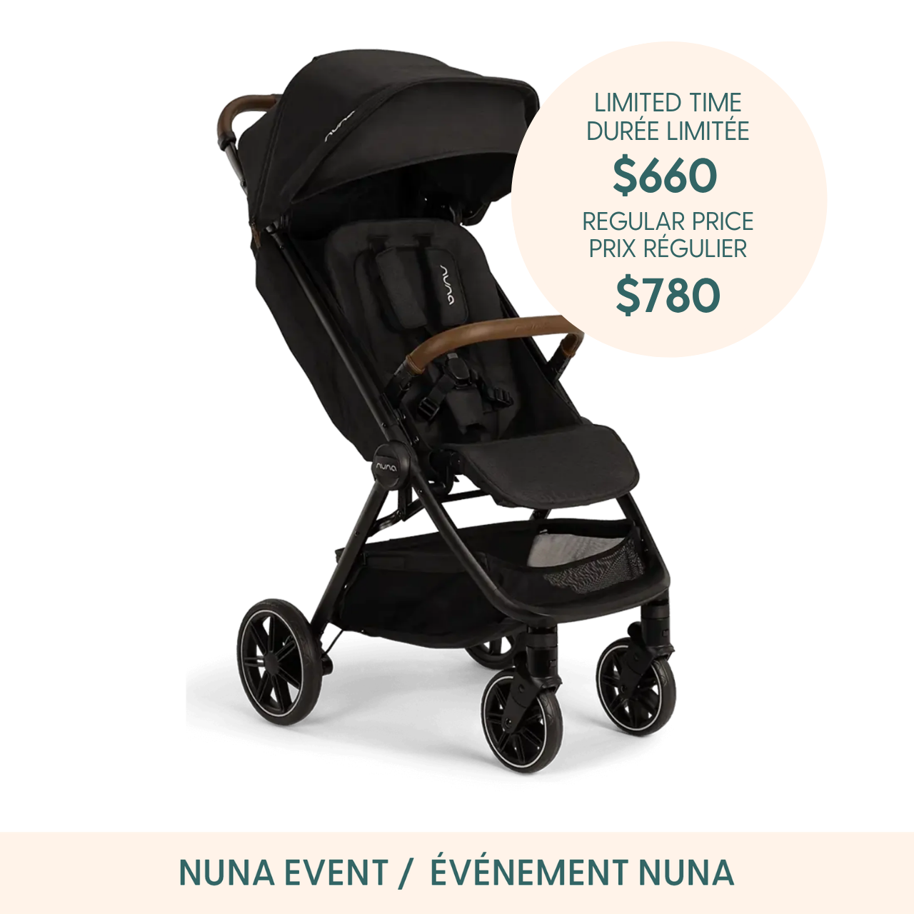 NUNA Poussette TRVL lx