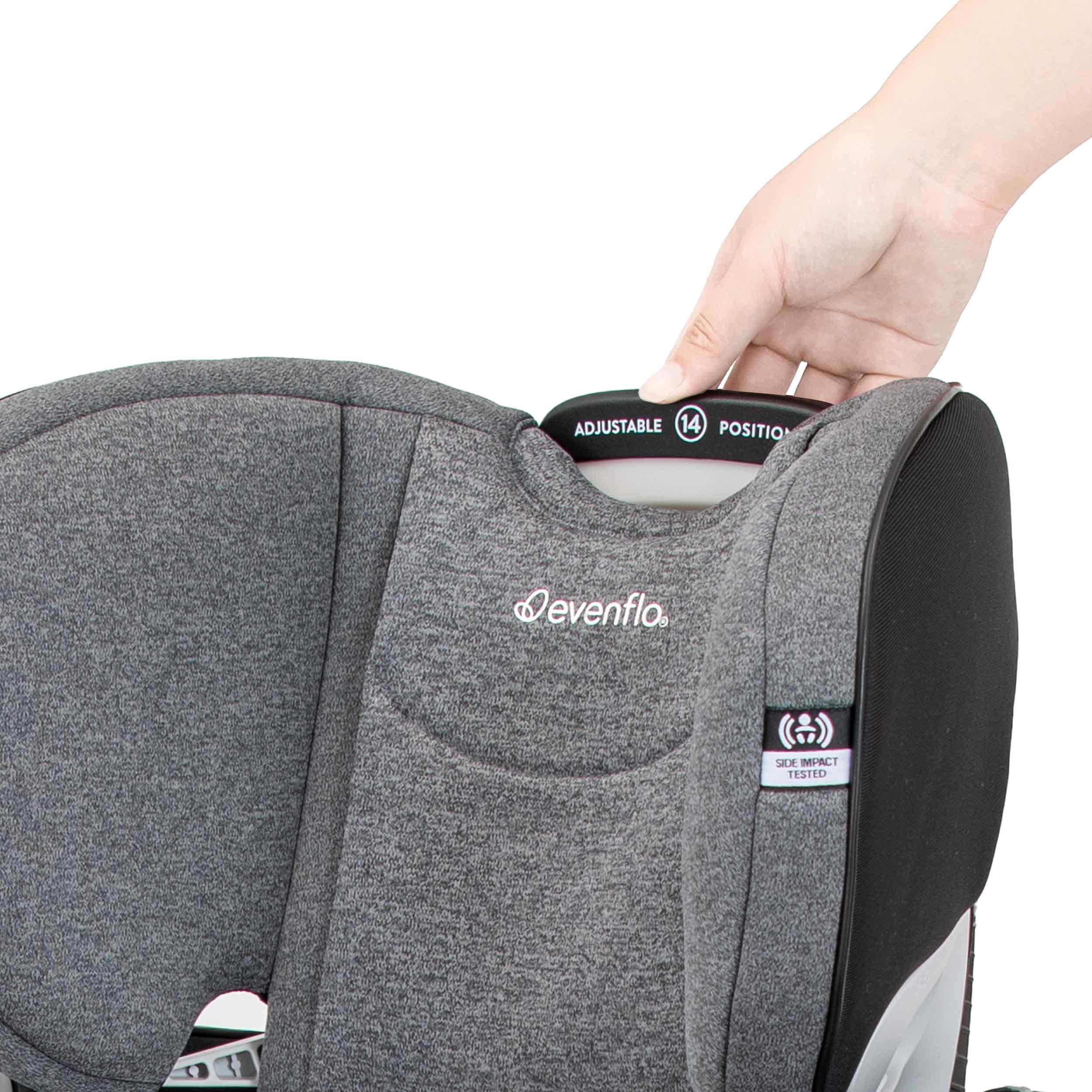 EVENFLO Revolve360 All-in-One Extend Rotational Car Seat with Sensorsafe - Moonstone Grey