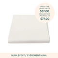 NUNA Drap biologique pour parc SENA - Moonbeam (blanc)