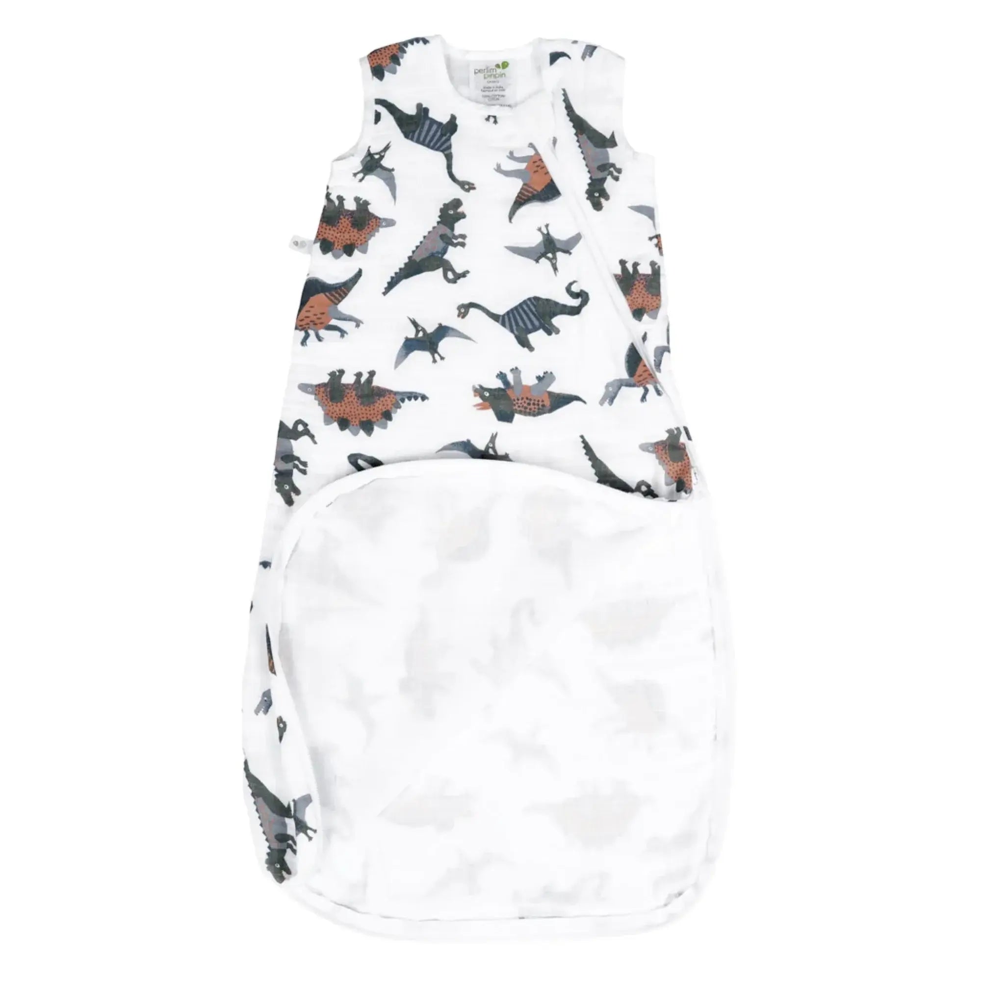 PERLIMPINPIN Cotton Muslin Sleep Bag 0.7T - Dinos