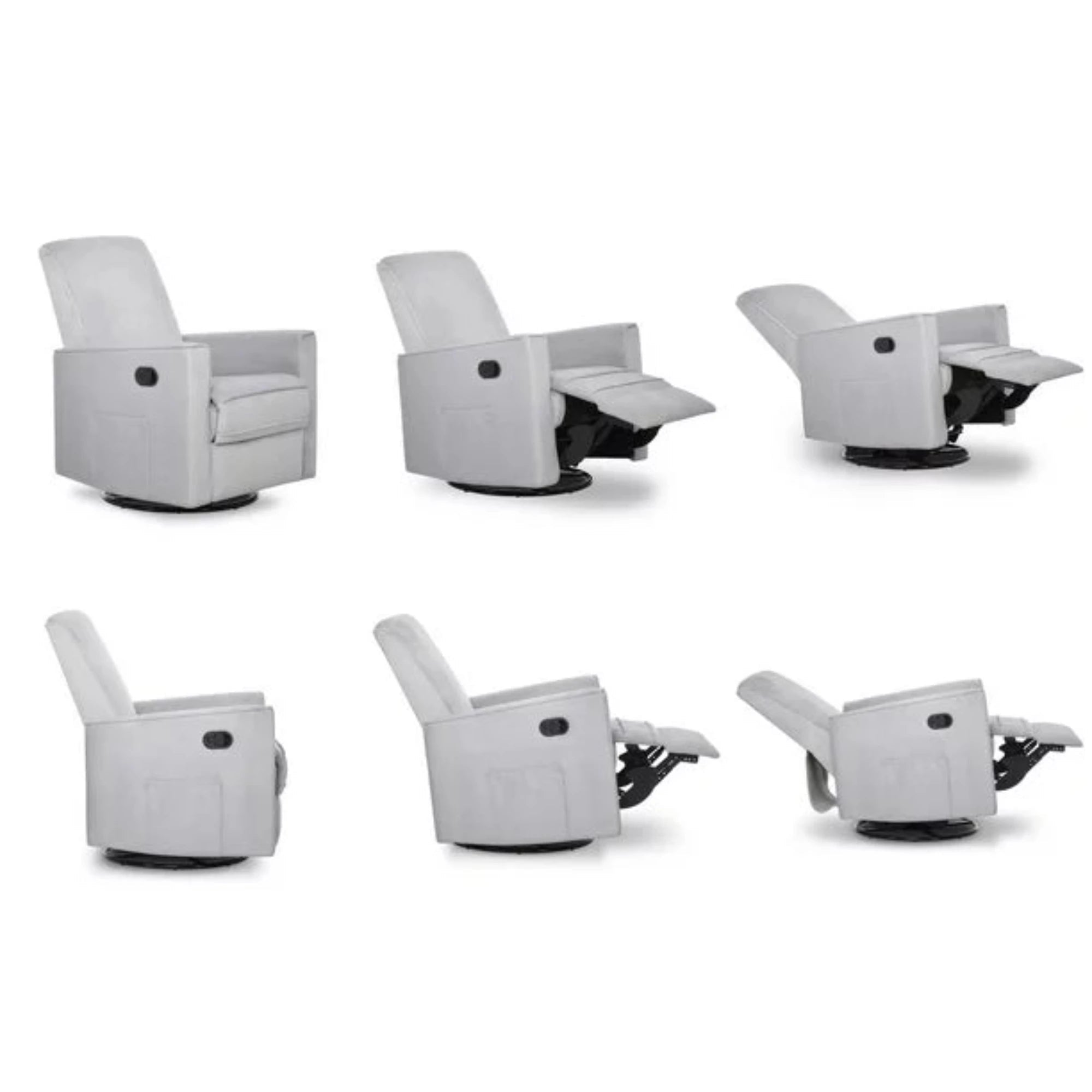 EVOLUR Raleigh Swivel Glider & Recliner with Footrest