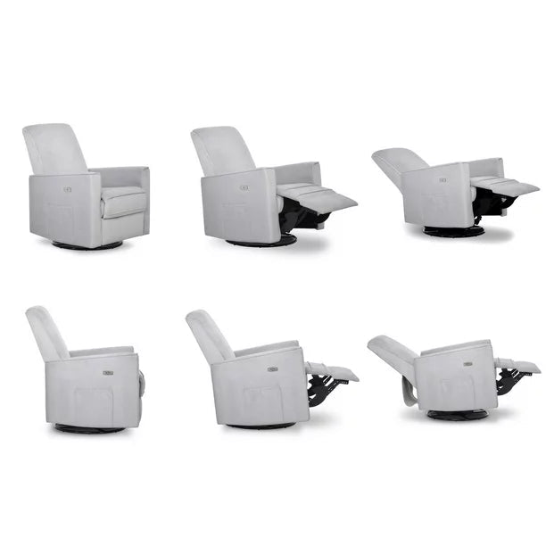 Fauteuil inclinable pivotant et électrique de luxe EVOLUR Harlow avec repose-pieds