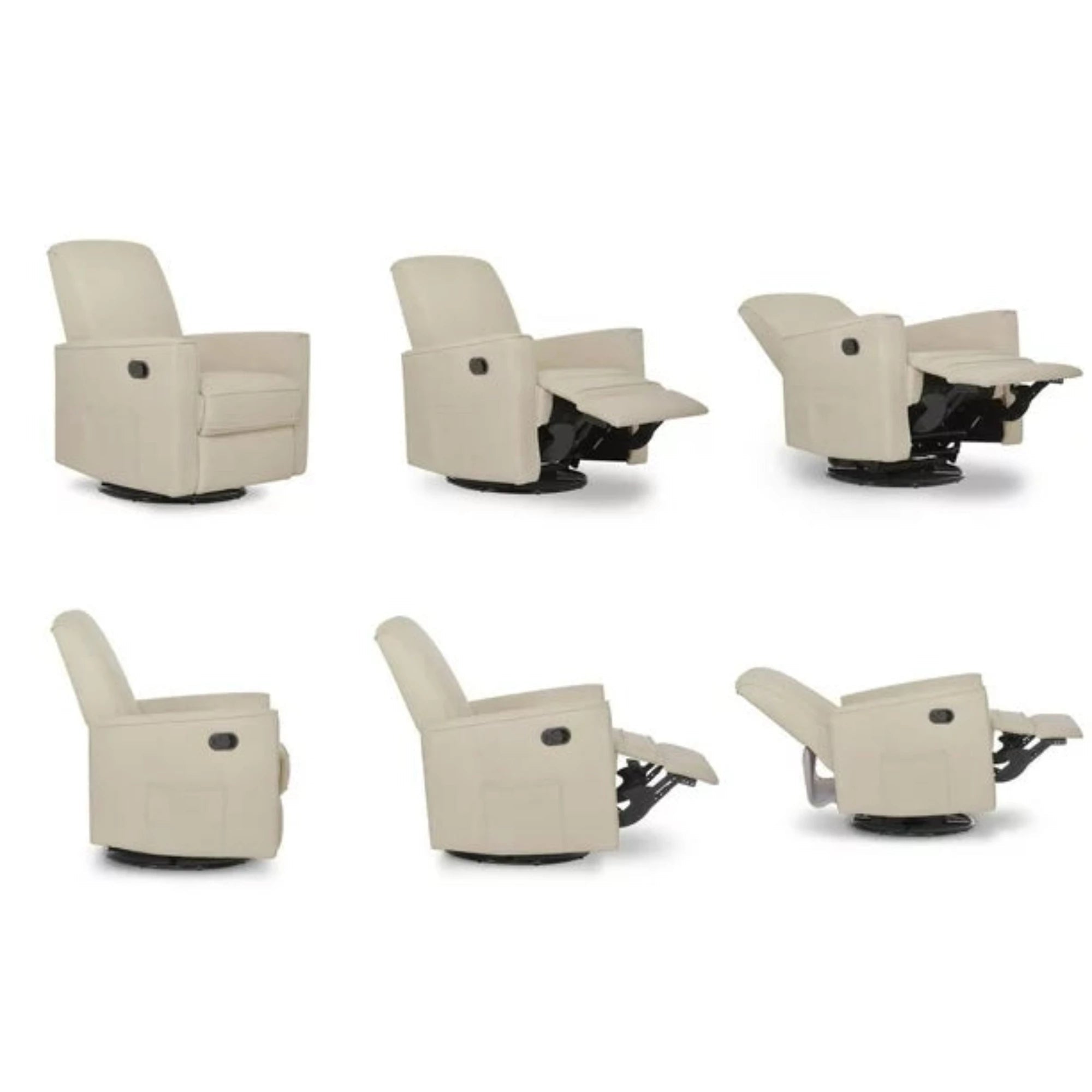 EVOLUR Raleigh Swivel Glider & Recliner with Footrest