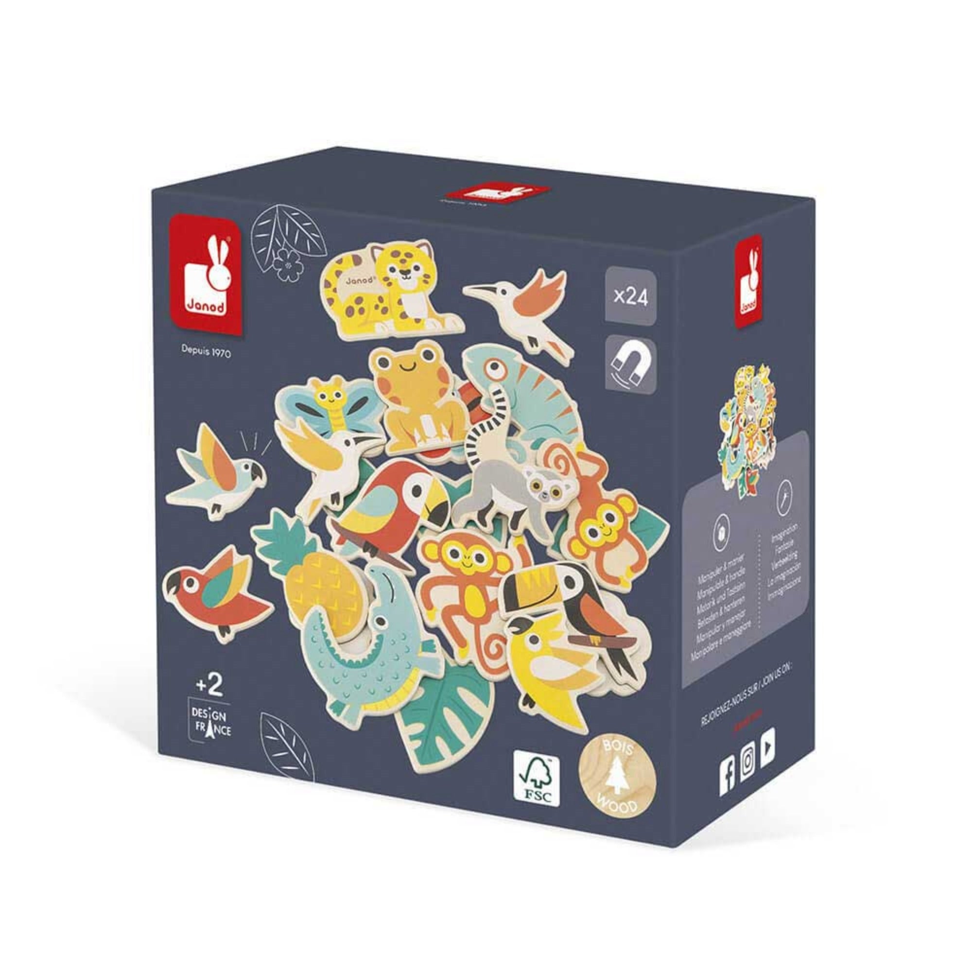 Coffret aimants Tropik JANOD 24 pièces