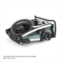 Thumbnail for THULE Chariot Lite 2-Seat Multisport Bike Trailer - Agave