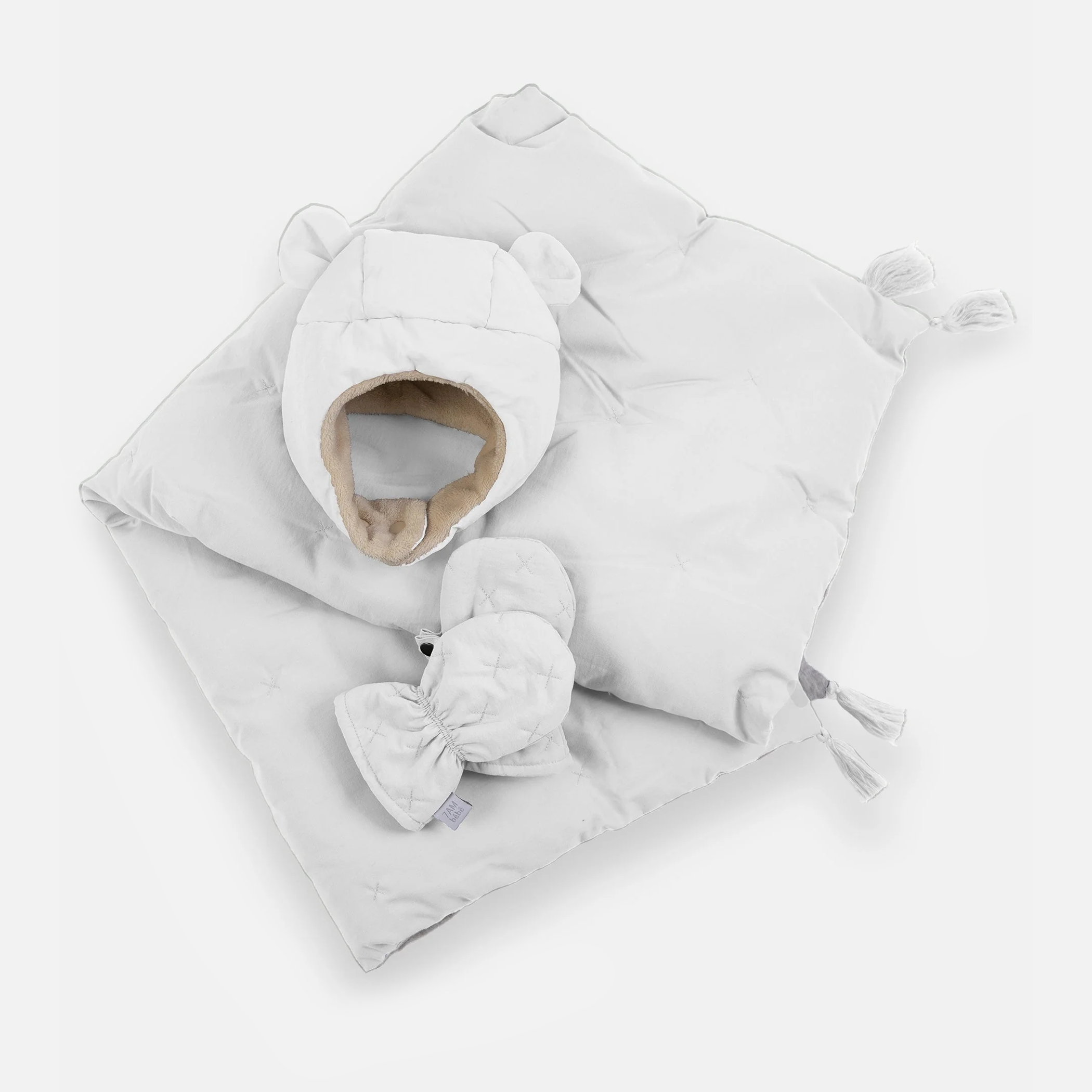 7AM ENFANT Cubby Set - Airy (Mittens, Hat, Blancket)