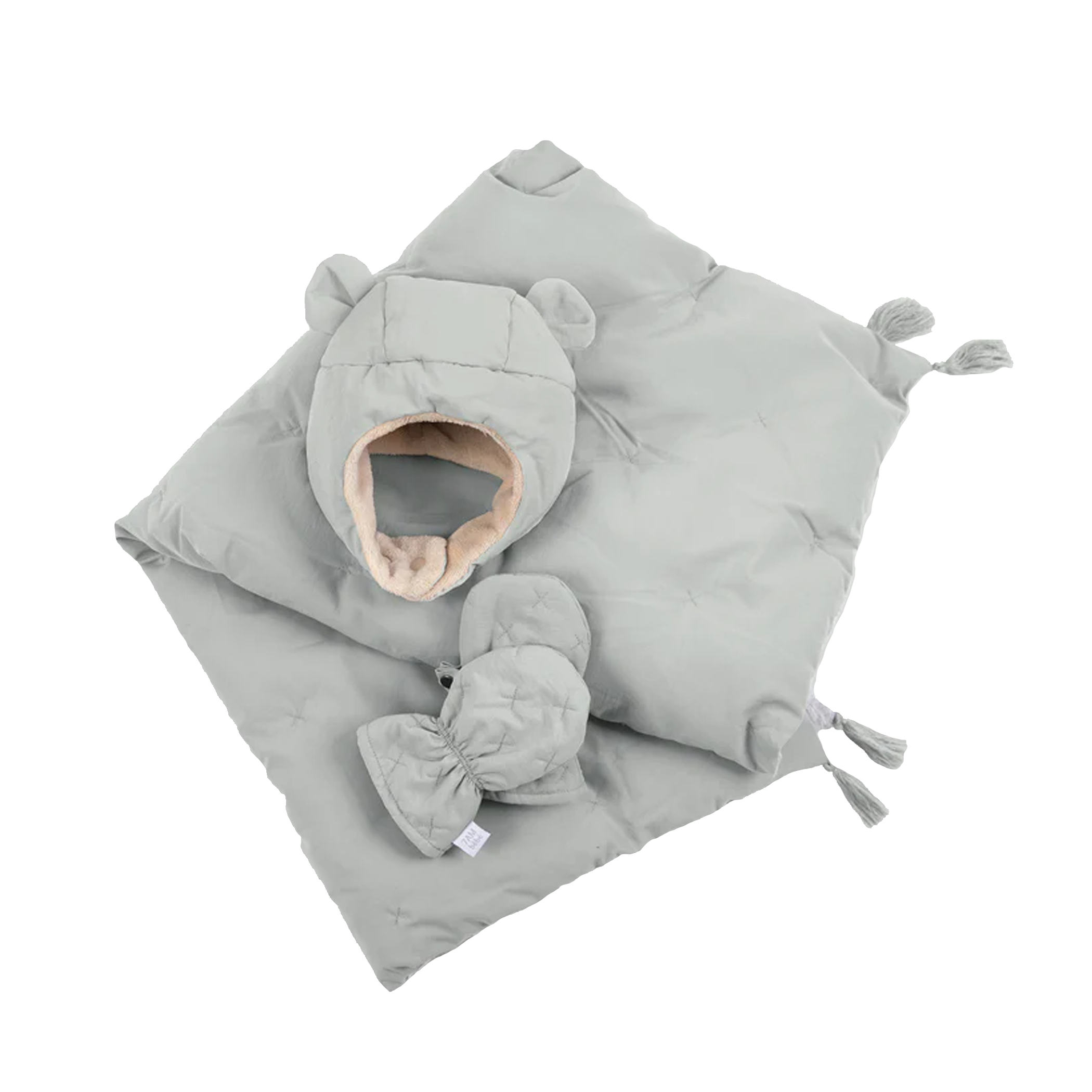 7AM ENFANT Cubby Set - Airy (Mittens, Hat, Blancket)